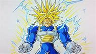 Image result for DBZ Future Trunks Drawing