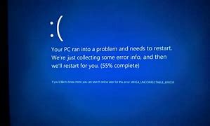 Image result for Your PC Ran into a Problem and Needs to Restart