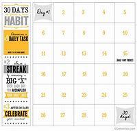 Image result for 30-Day Goals Template