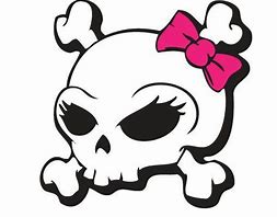 Image result for Girly Skull Stencil