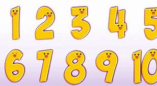 Image result for Cartoon Numbers 1-10