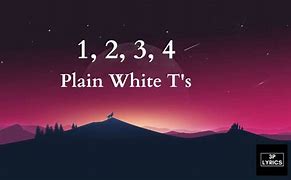 Image result for 1 2 3 4 Plain White T's