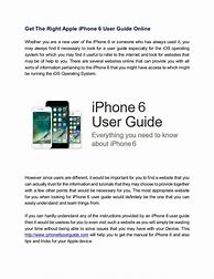 Image result for Apple iPhone 6 Manual