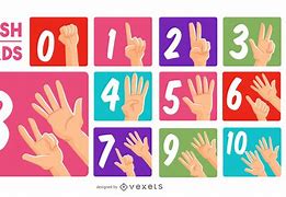 Image result for Hand Signals for Numbers