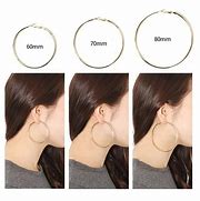 Image result for Hoop Earring mm Size Chart