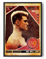 Image result for Rocky IV Ivan Drago Poster