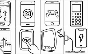 Image result for Handphone Coloring Pages