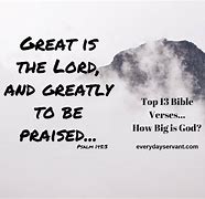 Image result for How Big Is God in Size