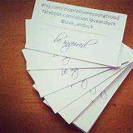 Image result for Etsy Business Cards