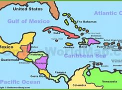 Image result for Printable Caribbean Islands Map