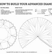 Image result for Diamond Papercraft Template