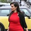 Image result for Kim Kardashian Black and Red Dress