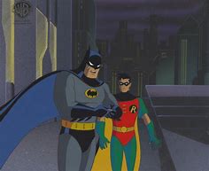 Image result for Batman Robin Animation Cel