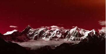 Image result for Snow Mountains with Red Sky Wallpaper 4K