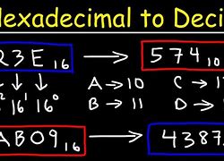 Image result for Decimal into Hexadecimal