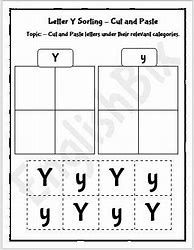 Image result for Letter Y Cut and Paste