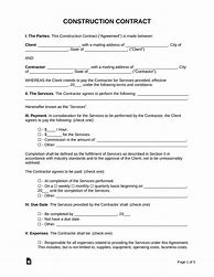 Image result for Free Construction Contract Forms
