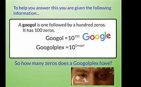 Image result for Googolplex How Many Zeros