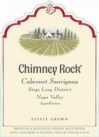 Image result for Chimney Rock Cabernet Sauvignon Stags Leap