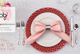 Image result for Bow Tie Napkins with Utensils Instructions
