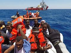 Image result for Migrants in Mediterranean Sea