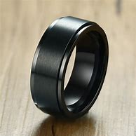 Image result for Black Stainless Steel Rings