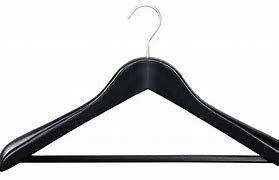 Image result for Black Wooden Coat Hangers