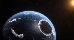 Image result for Moon Hits Earth