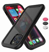 Image result for iPhone 12 Clear Black Hard Protective Case