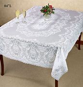Image result for White Lace Tablecloth