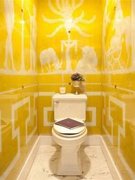 Image result for Interior Design Inspiration Bathroom Wallpaper Yellow