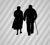 Image result for Old Couple Silhouette Clip Art