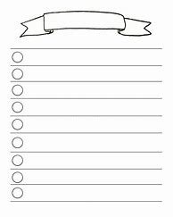 Image result for Free Mini Printable Blank Checklist