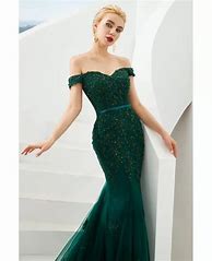 Image result for Green Lace Mermaid Dress