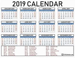 Image result for 2019 Calendar UK. Printable
