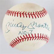 Image result for Mickey Mantle Autographed Baseball