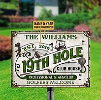 Image result for Golf Field WelcomeSign