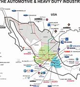 Image result for Automotive Plants in Mexico Map