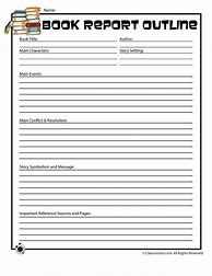 Image result for 5th Grade Book Review Template
