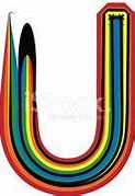 Image result for Glitter Rainbow Letter U