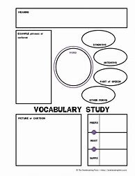 Image result for Word Study Template