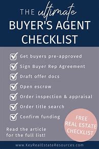Image result for How to Choose a Real Estate Agent Checklist