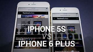 Image result for iphone 5s versus 6 plus
