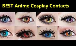 Image result for Orange Anime Eye Contacts