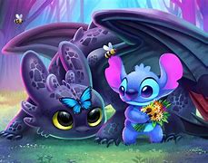 Image result for Toothless Stitch and Pikachu Color