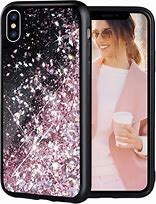 Image result for iPhone X Case Glitter Gold