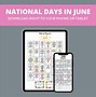 Image result for June National Day Calendar