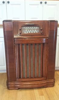 Image result for Antique Radio Cabinet