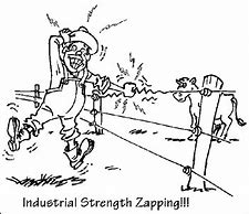 Image result for Electric Fence Shock Cartoon
