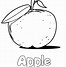 Image result for Preschool Apple Coloring Page